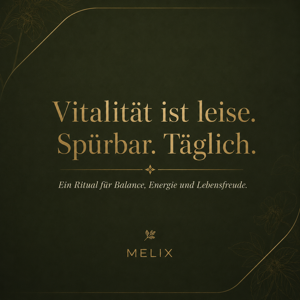 Vitalität ist leise. Spürbar. Täglich. Ein Ritual für Balance, Energie und Lebensfreude.